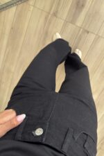 Bs Wide Leg Siyah Jean - Görsel 2