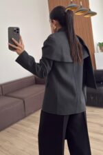 Bonita Şallı Ceket Antrasit - Görsel 3