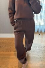 Ravel Fermuarlı Detay Eşofman Takım Kahverengi - Görsel 3