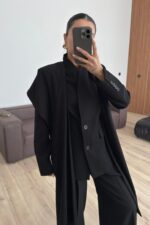 Bonita Şallı Ceket Siyah - Görsel 2