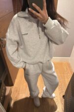 Ravel Fermuarlı Detay Eşofman Takım Karmelanj - Görsel 2