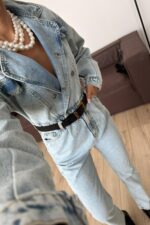 Kar Yıkama Denim Tulum - Görsel 3