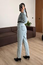 Kar Yıkama Denim Tulum - Görsel 4