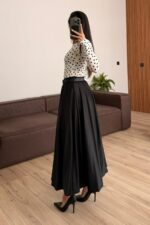 Saten Balon Etek Siyah - Görsel 4