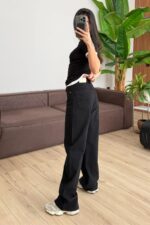 Varıus Wide Leg Siyah Jean - Görsel 4