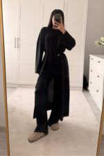 Sandy Üç Parça Takım Siyah