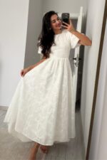 Disney Princess Beyaz Güpürlü Elbise - Görsel 2