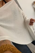 Asimetrik Transparan Panço Beyaz - Görsel 2