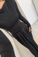 Tasarım Soft Touch Etek Takım Siyah - Görsel 4