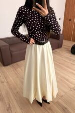 Saten Balon Etek Krem - Görsel 2