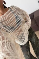 Ken Ajurlu Bluz Bej - Görsel 2