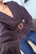 Forteza Balon Kesim Gömlek Kahverengi - Görsel 4