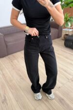 Varıus Wide Leg Siyah Jean - Görsel 3