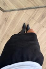 Cha Mini Süet Etek Siyah - Görsel 3