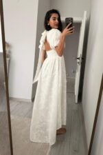 Disney Princess Beyaz Güpürlü Elbise - Görsel 5