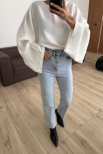 Darly Kesik Paça Straight Buz Mavi Jean - Görsel 2