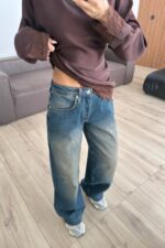 Brandın Baggy Eskitme Mavi Jean - Görsel 2