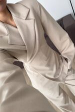 Loyd Beli Bağlamalı Pantolon Takım Bej - Görsel 3