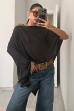 Asimetrik Transparan Panço Antrasit - Görsel 2