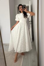 Disney Princess Beyaz Güpürlü Elbise