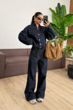 Fong Denim Gömlek Pantolon Takım Lacivert