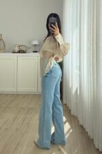 Jf Kesik Paça İspanyol Açık Mavi Jean - Görsel 3