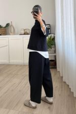 Üstü İki Parça Pantolon Takım Lacivert - Görsel 4