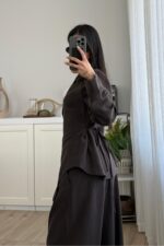 Ant Premium Belden Oturtmalı Ceket Kahverengi - Görsel 4