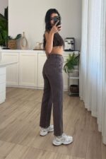 Jenner Straight Kahverengi Jean - Görsel 5