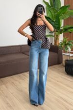 Jf Kesik İspanyol Paça Mavi Jean