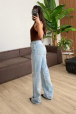 Jf Wide Leg Buz Mavi Jean - Görsel 4