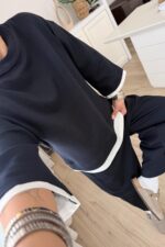 Üstü İki Parça Pantolon Takım Lacivert - Görsel 3