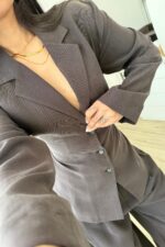 Ant Premium Belden Oturtmalı Ceket Kahverengi - Görsel 3