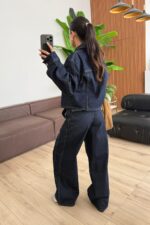 Fong Denim Gömlek Pantolon Takım Lacivert - Görsel 6