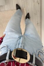 Lvs Kesik Paça Straight Açık Mavi Jean - Görsel 4