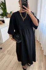 Pinte Bohem Elbise Siyah - Görsel 2