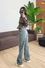 Jf Wide Leg Soft Wash Jean - Görsel 4