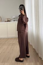 Gus V Yaka Tensel Takım Kahverengi - Görsel 4