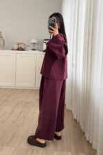 Gus V Yaka Tensel Takım Mürdüm - Görsel 3