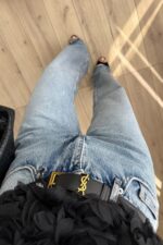 Wom Wide Leg Mavi Yıkamalı Jean - Görsel 3