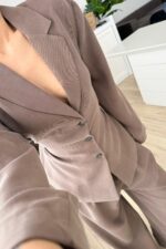 Ant Premium Belden Oturtmalı Ceket Toprak - Görsel 2