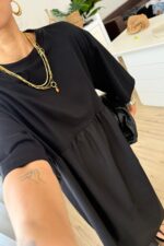 Pinte Bohem Elbise Siyah - Görsel 3