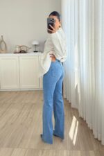 Jf Kesik Paça İspanyol Mavi Jean - Görsel 4