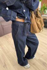 Fong Denim Gömlek Pantolon Takım Lacivert - Görsel 5