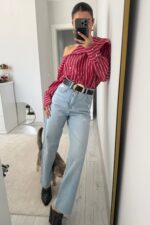 Lvs Kesik Paça Straight Açık Mavi Jean - Görsel 2