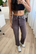 Jenner Straight Kahverengi Jean - Görsel 2