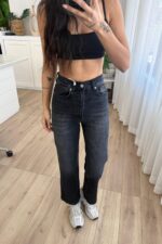 Jenner Straight Siyah Jean - Görsel 2