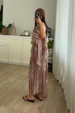 Shir Crop Pelerin Etek Takım Pembe - Görsel 5