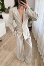 Master Bağlamalı Ceket Pantolon Takım Taş - Görsel 2