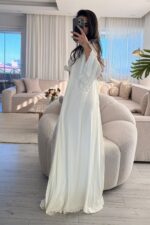 Rumi üç Parça Modal Kumaş Takım Beyaz - Görsel 3